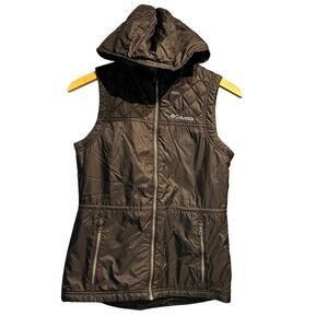 Columbia Size Extra Small Black Quilted Puffer Vest Warm Outdoor Gorpcore